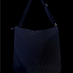 Vera Bradley Navy Quilted Shoulder Bag